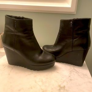 Prada Leather Ankle Boots